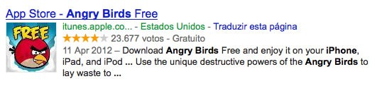 SERP Angry Birds
