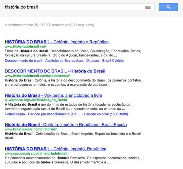 Conhecendo as SERP