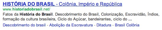 Exemplo de snippet
