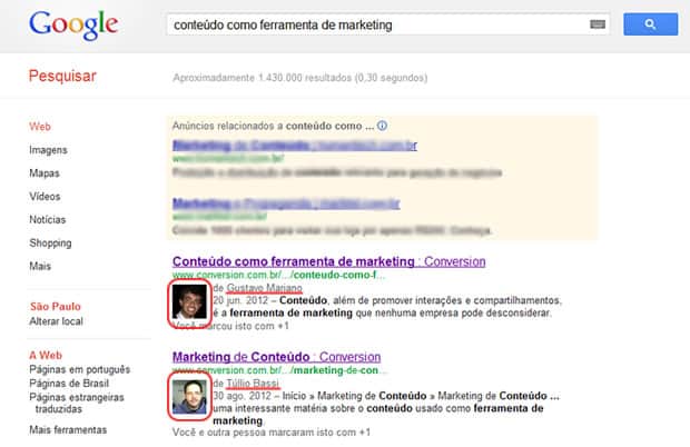 Imagem na SERP Imagem na SERP