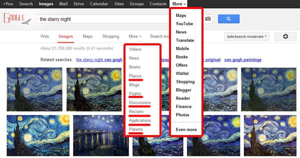 Menus diferentes Menus diferentes