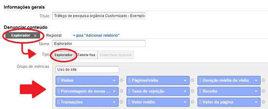 Como customizar relatórios no Google Analytics Como customizar relatórios no Google Analytics