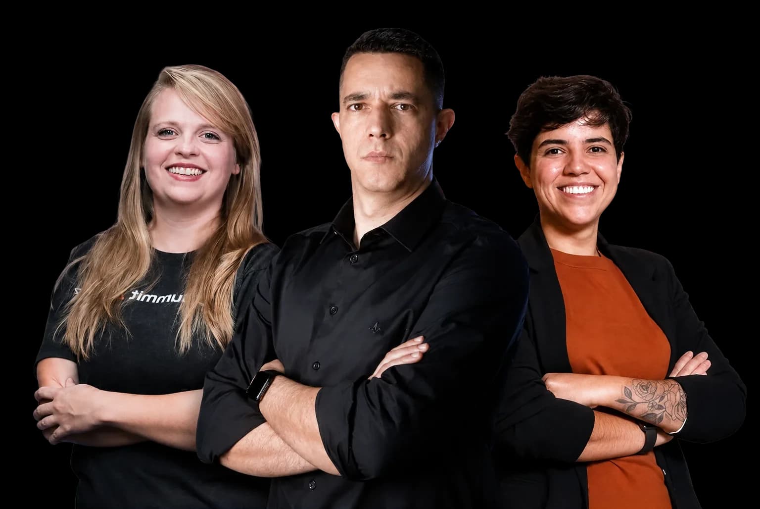 Diego Ivo, Fabiane Sutiak e Leticia Rico