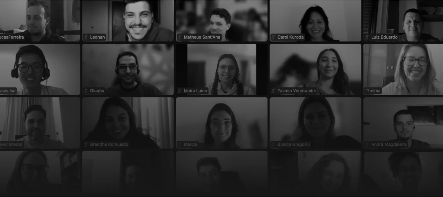 Time da Conversion reunido remotamente