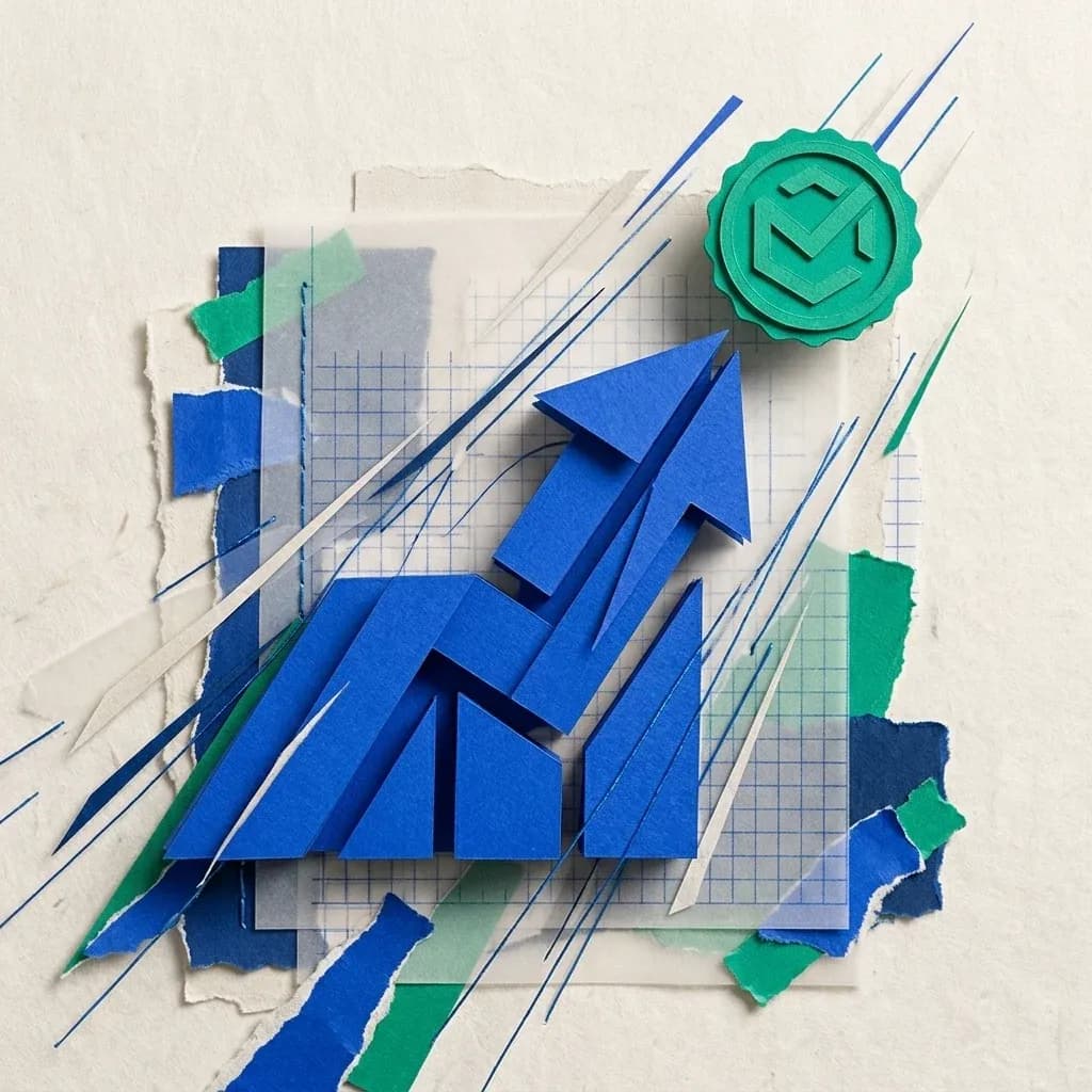 Visual de performance e crescimento do site