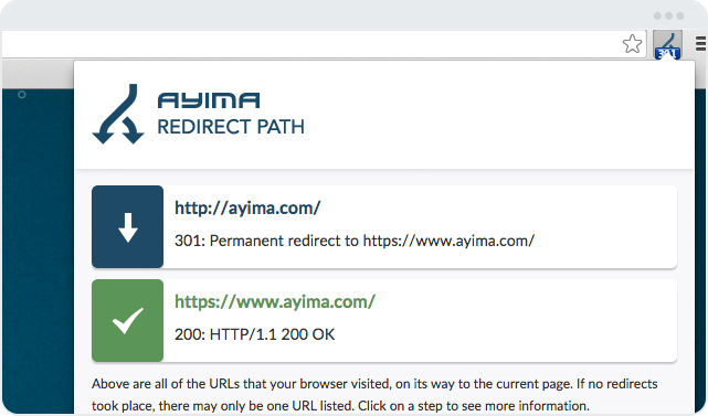 imagem da ferramenta redirect path