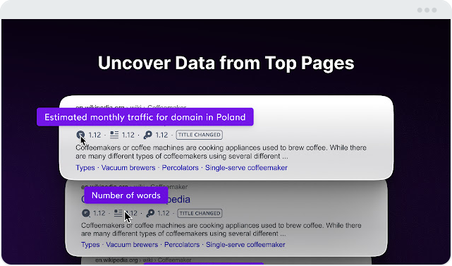 imagem da ferramenta keyword surfer