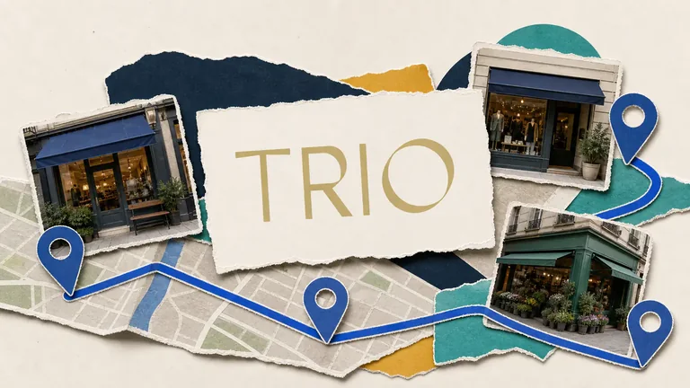Colagem editorial sobre a parceria de SEO Local entre Conversion e Grupo TRIO