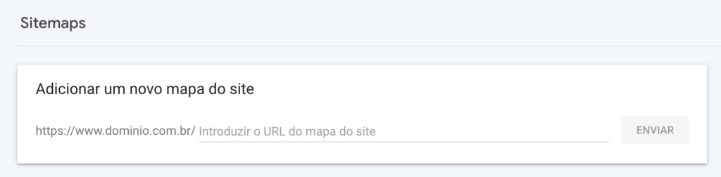 Sitemaps no Google Search Console