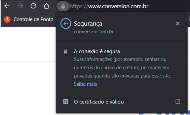site seguro https