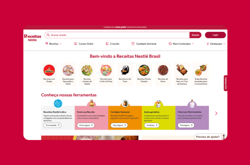 Case Receitas Nestlé