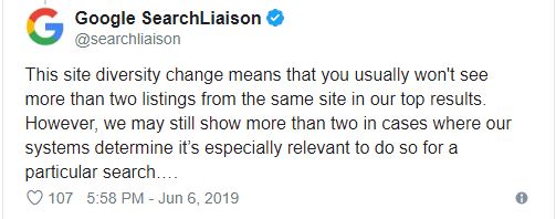 Tweets Google SearchLiaison