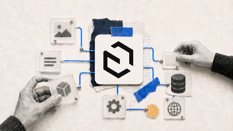 Colagem editorial com o ícone do Payload conectado a módulos de conteúdo, banco de dados e infraestrutura