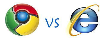 the fight of browsers google chrome x internet explorer google chrome vs internet explorer