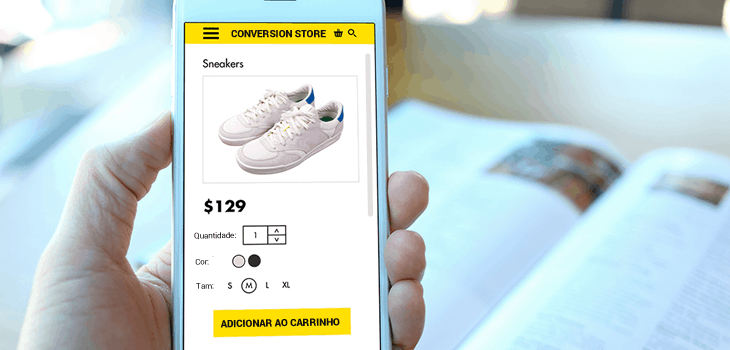 E-commerce no Celular - Mobile