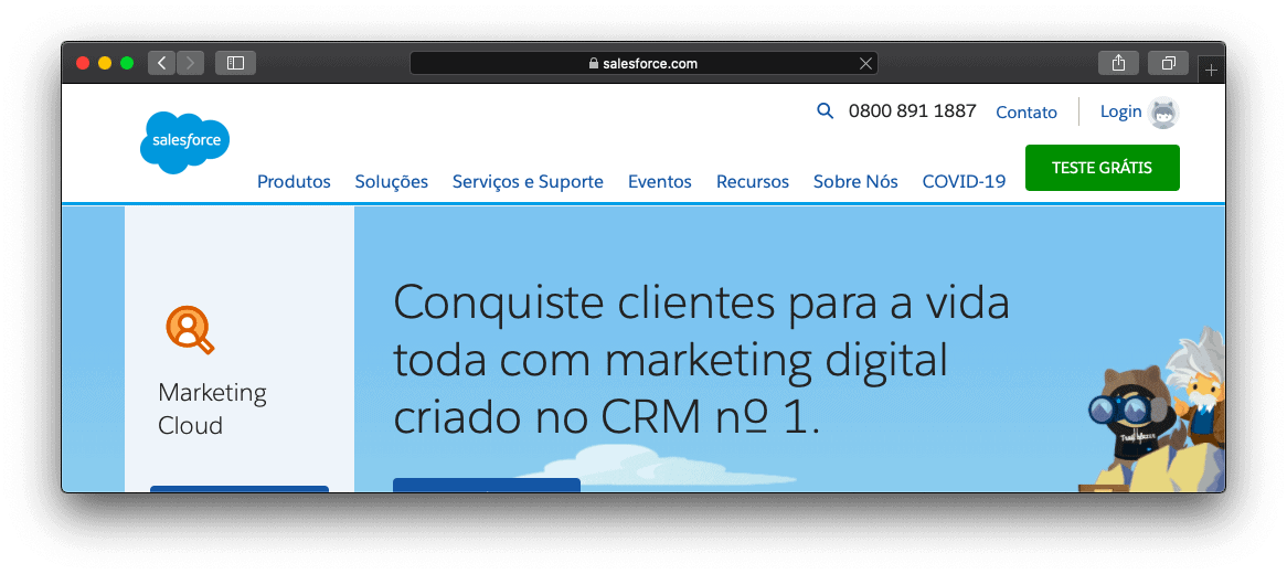 Site da Salesforce