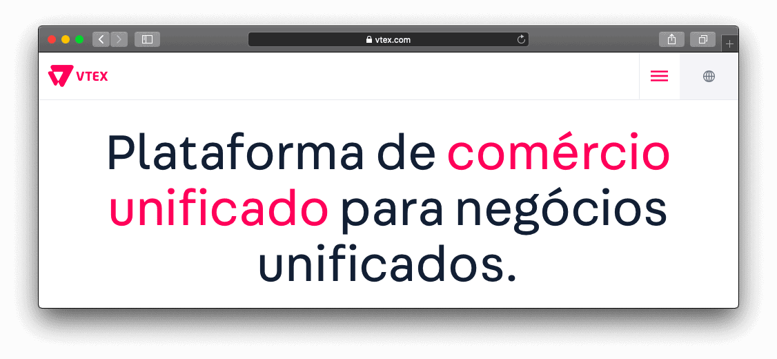Site da Vtex