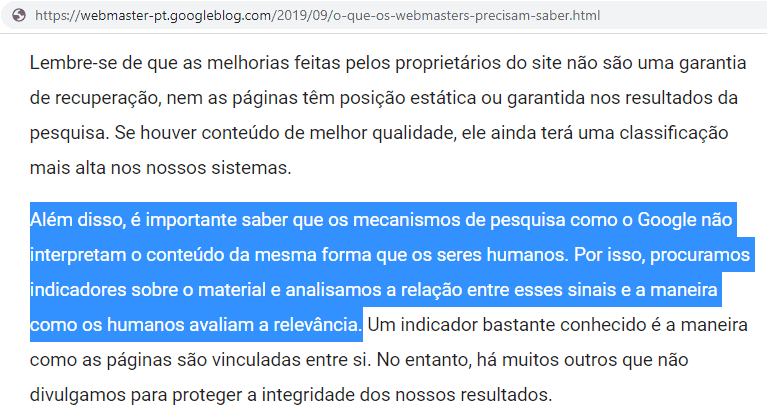 webmaster google blog: atualizacoes de algoritmo