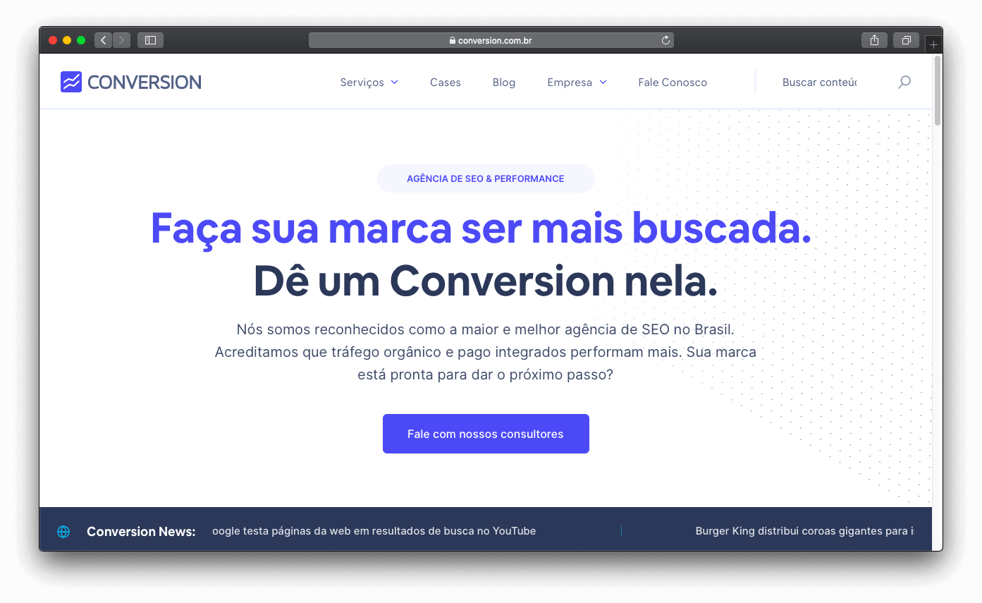 Nova Home da Conversion