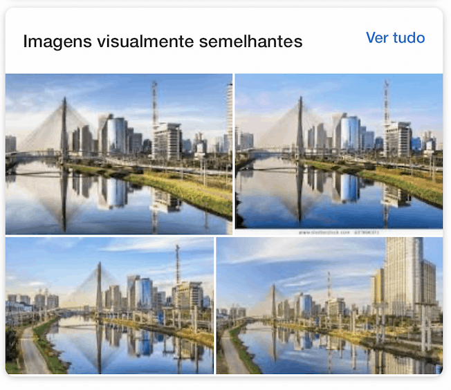 Imagens visualmente semelhantes