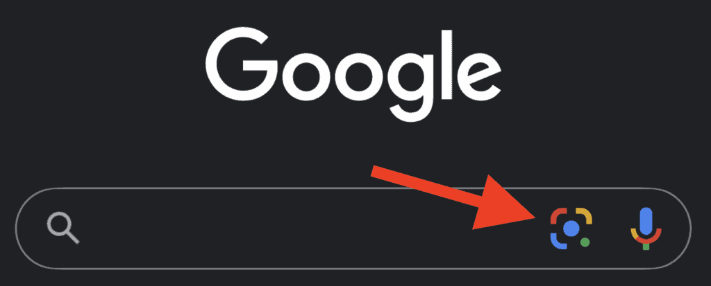 Tela do aplicativo do Google