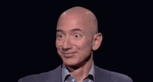Jeff Bezos rindo (gif animado)