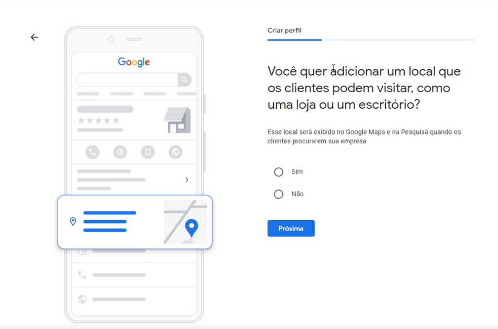 Adicionar Empresa no Google Maps