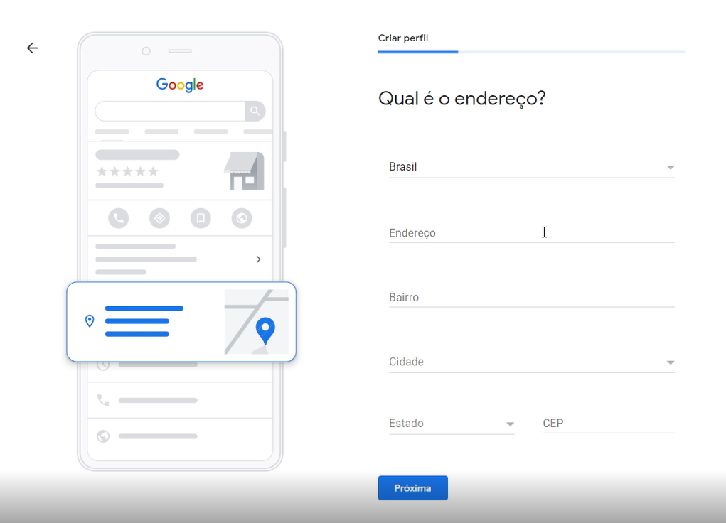 Adicionar Endereço Google Meu Negócio