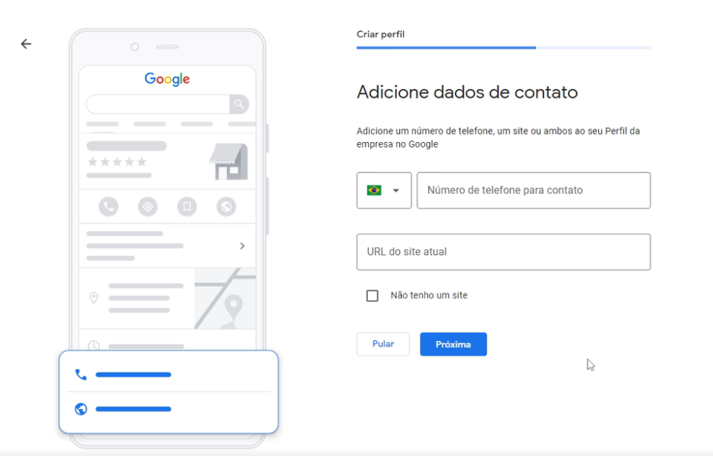 Adicionar Telefone no Google Meu Negócio