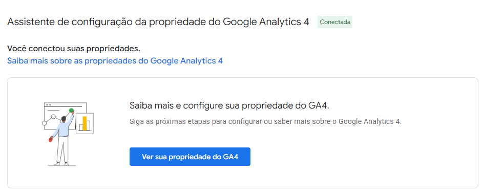 Conectar as propriedades do Google Analytics