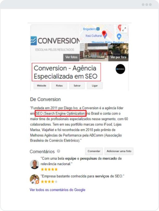 Meus clientes me qualificam no Google e deixam o comentário mas não mostra  - Comunidade Perfil da empresa no Google