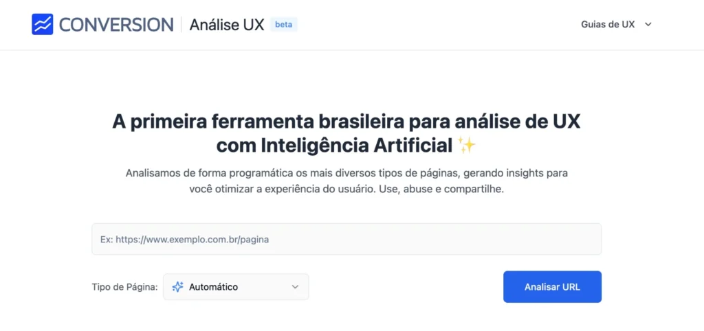 Análise UX by Conversion