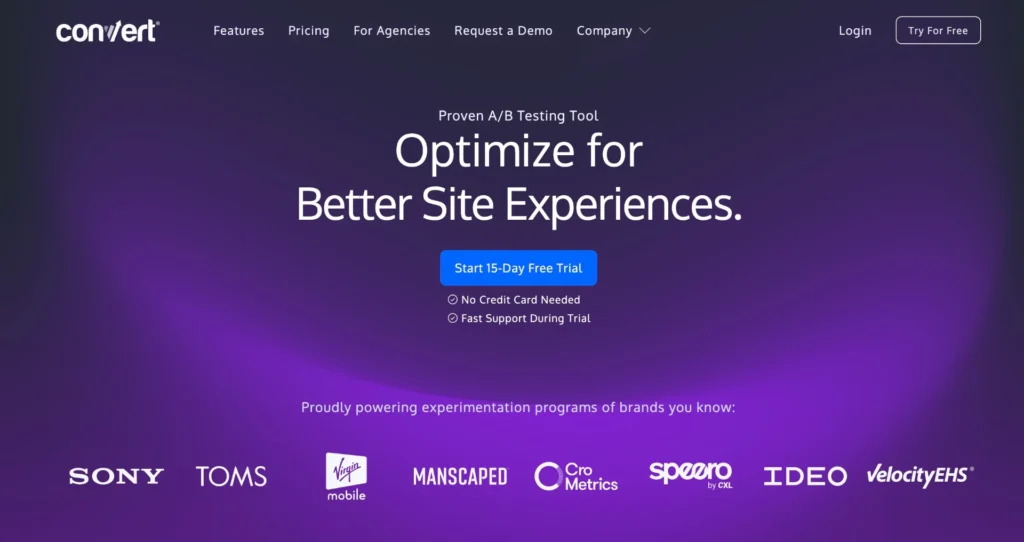 Convert Experiences